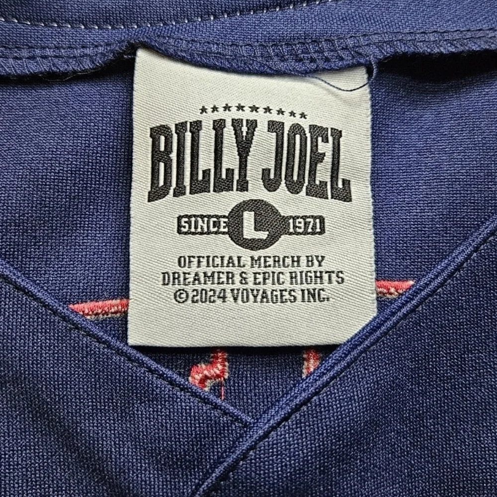 Concert Baseball Jersey Official Billy Joel Concertwear Size L - Picture 6 of 6